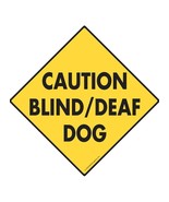 Caution Blind/Deaf Dog Aluminum Dog Sign - 6&quot; x 6&quot; - $186.77 MXN