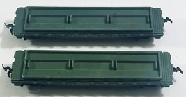 LOT OF 2 Vtg Tyco HO Scale Flat Car, Green Western Maryland #2475, No Loads - £13.91 GBP