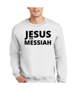 Adult Unisex Long Sleeve Sweatshirt, Jesus One Messiah - Christian - $29.00 - $33.00