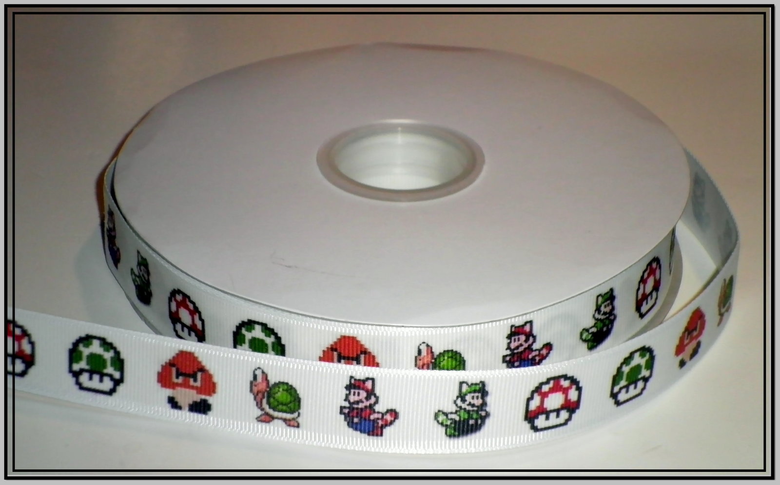 Super Mario Bros Nintendo Inspired Grosgrain Ribbon Video Game Original