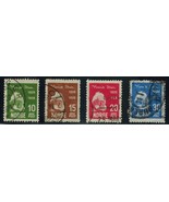 NORWAY Sc# 132-135 (4) used Henrik Ibsen, dramatist complete set (1928) ... - $8.61 CAD