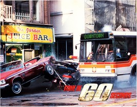 *GONE IN 60 SECONDS (2000) Bus Crashes Into Police Car and Red Convertible - £36.53 GBP