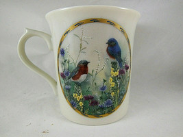 Lenox coffee tea Mug Cup Catherine McClung Summer Interlude  Birds 1994 - £8.32 GBP