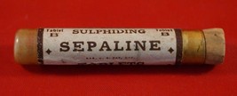 Vintage Sepaline Sulphiding Tablets Advertising Container - £7.82 GBP