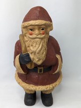 Santa Claus Figure Open Gift Bag Resin? 9 Inch - £37.30 GBP