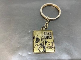 Vintage Spca Promo Keyring Cat &amp; Dog Keychain Ancien Porte-Clés Chat Et Chien - £5.79 GBP
