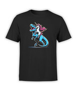 FANTUCCI Unisex Cool T-Shirts | Unicorn on T-Rex T-Shirt | 100% Cotton - £18.35 GBP+