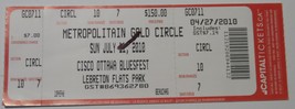 Rush 2010 Ottawa Bluesfest Ticket Stub Gold Circle Labreton Flats NM Ged... - £7.63 GBP