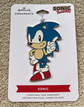 New 2022 Hallmark Sonic The Hedgehog 3” Flat Enamel Coated Metal Ornament - £10.35 GBP