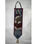 Boyds Bears Christmas Holiday Pageant Bell Pull Hanging Tapestry 10&quot; - £9.73 GBP