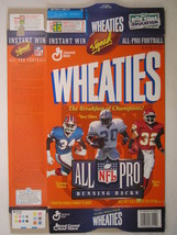 Empty WHEATIES Box 1996 12oz ALL PRO RUNNING BACKS Thomas Sanders Allen ... - £4.37 GBP