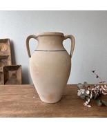 Antique Turkish Terracotta Vase - Vintage Pottery Clay Pot - £153.14 GBP