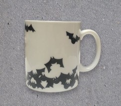 Black And White Halloween Bat Mug  Coffee Cup - $13.00