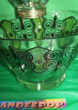 Vintage Retro Espana Butterfly Anchor Hocking Glass Chip And Dip Bowl Set - £63.30 GBP