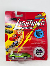 Vintage 1995 Johnny Lightning Commemorative Green Custom Spoiler Car Die Cast - £5.46 GBP