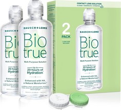 Bausch + Lomb Bio True Multi-Purpose Sterile Solution 10 Oz (2 PACK) &amp; L... - $14.99