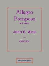 Allegro Pomposo in D minor by John E. West - £11.18 GBP