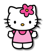 Hello Kitty in Pink  Precision Cut Decal - £3.16 GBP+
