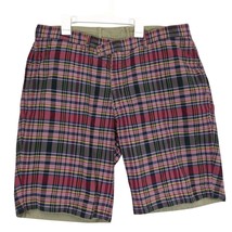 Vtg Polo Ralph Lauren Men&#39;s 36 Reversible Cotton Shorts, Khaki &amp; Madras ... - $674.84 MXN