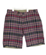 Vtg Polo Ralph Lauren Men&#39;s 36 Reversible Cotton Shorts, Khaki &amp; Madras ... - $48.90 CAD