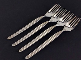 WMF WMF88 4 Salad Forks 7-1/4&quot; MCM German Silverplate Flatware - £17.06 GBP