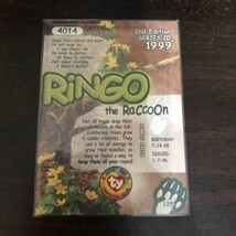 TY Beanie Babies BBOC Card Series 3 Common Ringo the Raccoon # 4014 - $2.00