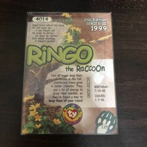 TY Beanie Babies BBOC Card Series 3 Common Ringo the Raccoon # 4014 - £1.59 GBP