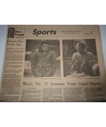 Vintage The Grand Rapids Press MI Sports &amp; Entertainment 2 Sections Nov ... - $3.99