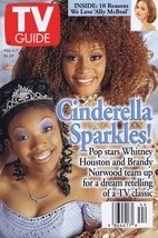 ORIGINAL Vintage Nov 1 1997 TV Guide No Label Whitney Houston Brandy - £15.78 GBP