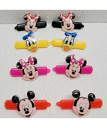 Vintage 1991 Goody Mickey’s Shoppe Barrettes 4 Pair Mickey, Minnie, Donald - $16.29 CAD