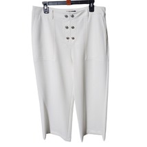 Karl Lagerfeld Paris Womens White Denim Sailor Wide Leg Jeans 12 - $58.16 CAD