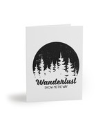 Wanderlust Greeting Cards: Rustic Forest Adventure Symbol Personalized N... - £25.76 GBP+
