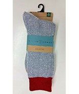 2 PAIRS GOLD TOE Men&#39;s Native Nomad Crew Socks, Knit with ORGANIC Cotton... - £10.91 GBP