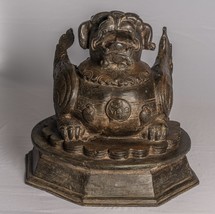 Antik Chinesisch Stil Tempel Wächter Löwe Foo Hund Imperial Löwe - 37cm/38.1cm - £1,677.50 GBP