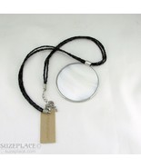 ERICA LYONS BLACK BEAD MOTHER OF PEARL PENDANT NECKLACE NWT $30 - €15,30 EUR
