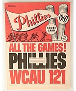 *1969 St.Louis at Phila / Phillies Official Score Card Program  with Aut... - $74.65 CAD
