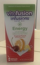 Vitafusion Infusions Energy Drink Mix 6 Single to Go Tropical Punch - £10.02 GBP