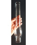 Vintage Matador Style Clear Glass Kerosene Oil Lamp Chimney 1 11/32&quot; x 9... - £28.45 GBP