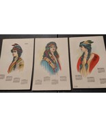 Antique 1913 Native American Woman Calendar Empire Art Co 1911 Ephemera ... - $46.59