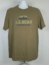 LL Bean Welcome to the Outside T Shirt Mens Large Tall Slightly Fitted Camper - £18.95 GBP