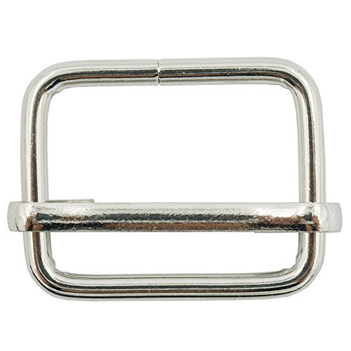 Bluemoona 20 Pcs - 25mm 1" Metal Adjuster Triglides Slides 4 Webbing Belt Strap
