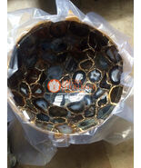 Black Agate Stone Wash Basin Sink Random Handmade Art Bathroom &amp; Kitchen... - €748,16 EUR