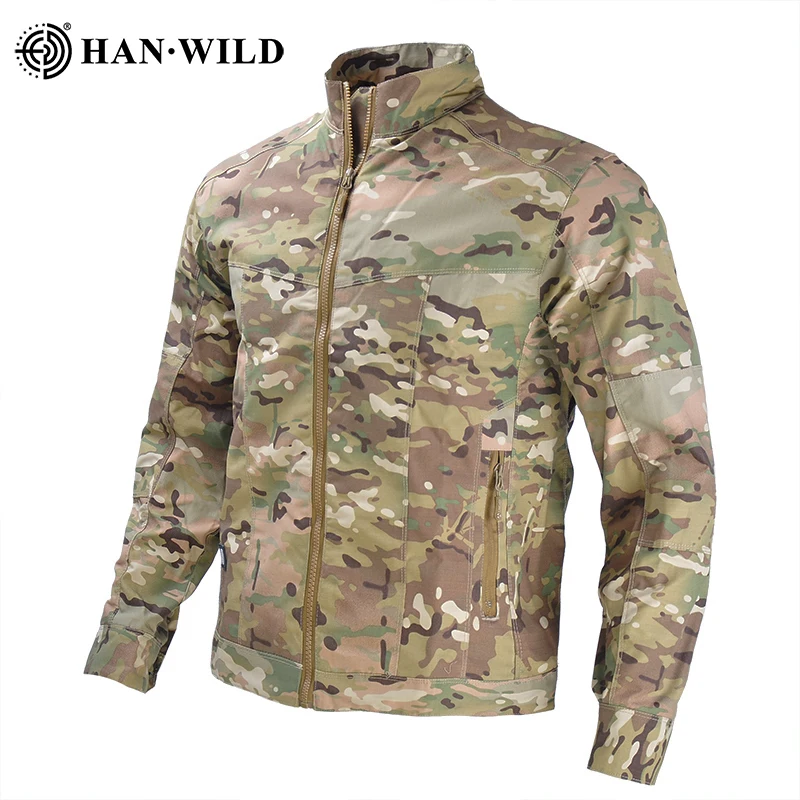 HAN WILD  Jacket Men Combat Jacket Wear-resistant Coat  Climbing Mens Casual Coa - £221.39 GBP