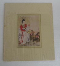 Vintage Hung- Chu Lee Signed Art Original Watercolor on Silk Chinese Painting Ar - £58.96 GBP