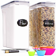 Extra Large Cereal Containers Storage (213Oz) for Rice, Flour, Sugar, Cereal &amp; - £31.16 GBP