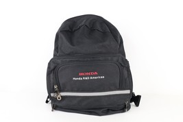 Vintage Honda Spell Out Packable Foldable Motorcycle Backpack Book Bag Black - £62.44 GBP