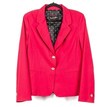 Mary Kay Star Red Jacket Blazer 10T Women Brookhurst Buttons Cosmetis Co... - £17.02 GBP