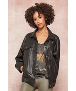 Women&#39;s A Faux Leather Jacket - €50,66 EUR