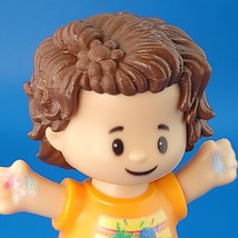 Fisher Price Little People Girl Playground Messy Short Brown Hair Figure... - $5.53