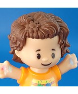Fisher Price Little People Girl Playground Messy Short Brown Hair Figure... - £4.33 GBP